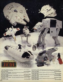Star Wars: Return of the Jedi (but admittedly, mostly The Empire Strikes Back) toys in the 1984  ...