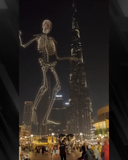 Halloween in Dubai, drone