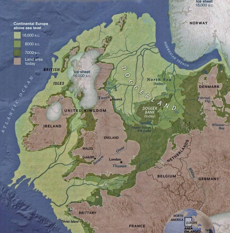 Just 9,000 years ago Britain was connected to continental Europe by an area of land called Dogge ...