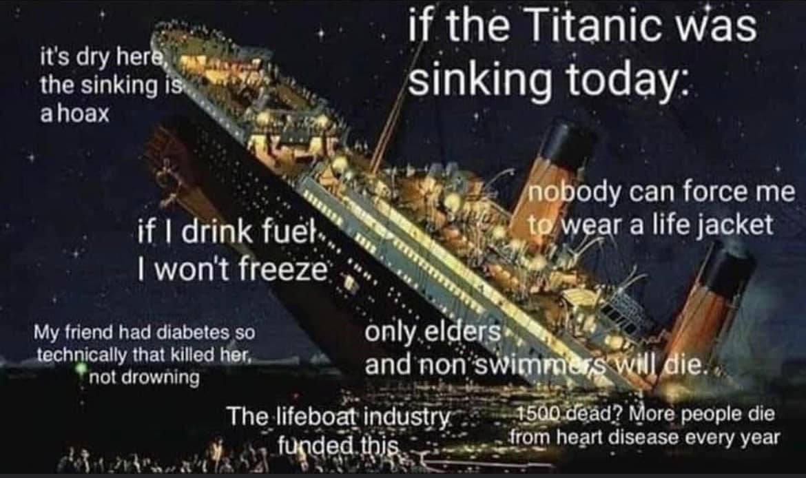 If the Titanic was sinking today.