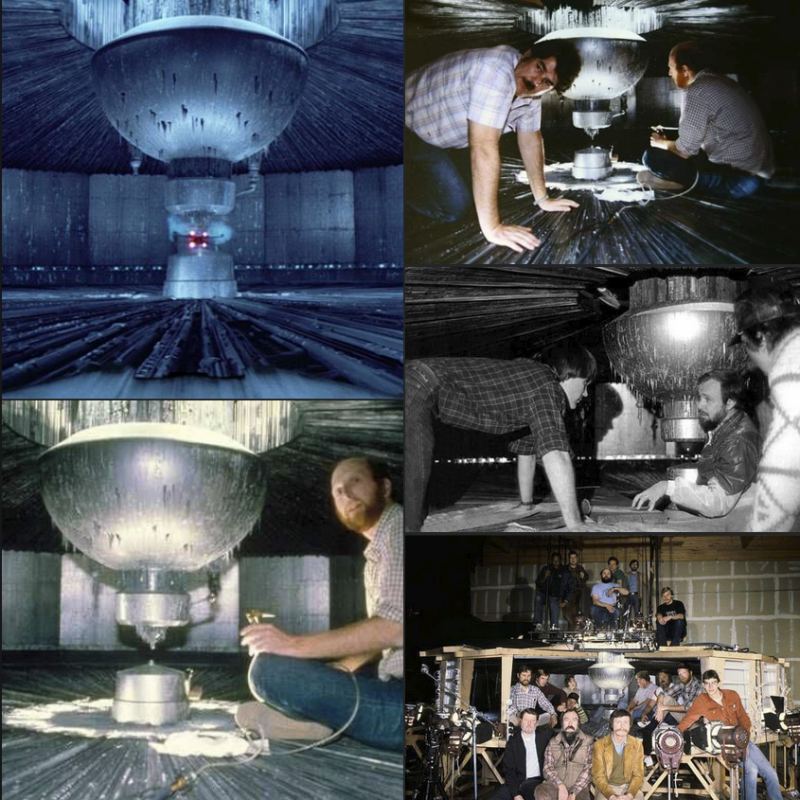 In Return of the Jedi, the Death Star II’s Reactor Core was built as a single, large pract ...