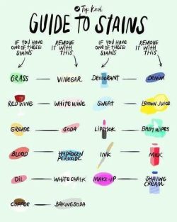 Guide to cleaning stains