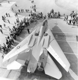 The sheer size of the F-14, and they landed these on ships!