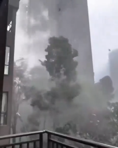 Terrifying winds hits due to Typhoon Yagi in Halong Bay of Quảng Ninh province, Vietnam