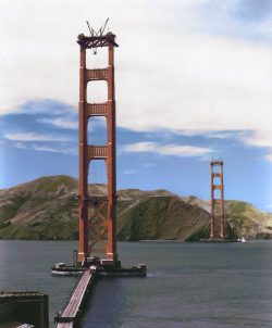 Construction of the Golden Gate Bridge, 1934